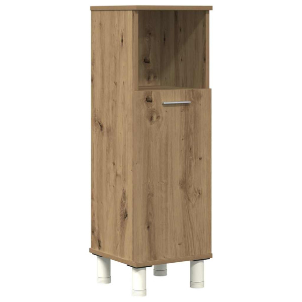 Juego de muebles baño 4 piezas madera ingeniería roble artisan M 4