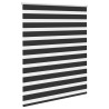 Estore de rolo 140 x 175 cm. linhas de zebra / Preto 3
