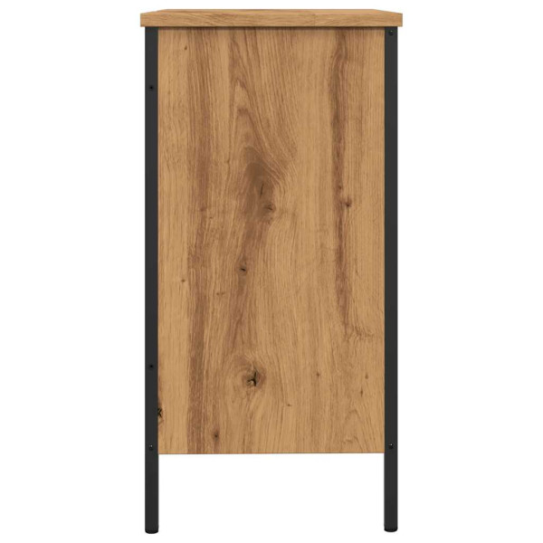 Armario lavabo baño madera ingeniería roble artisan 60x30x60 cm M 5