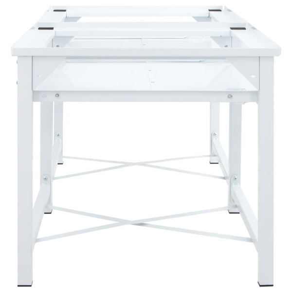 Soporte pedestal doble lavadora con estantes extraíbles blanco M 4