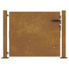 Puerta de jardín acero corten 105x80 cm 4