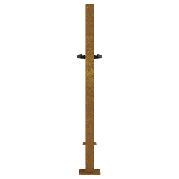 Puerta de jardín acero corten 105x80 cm M 5