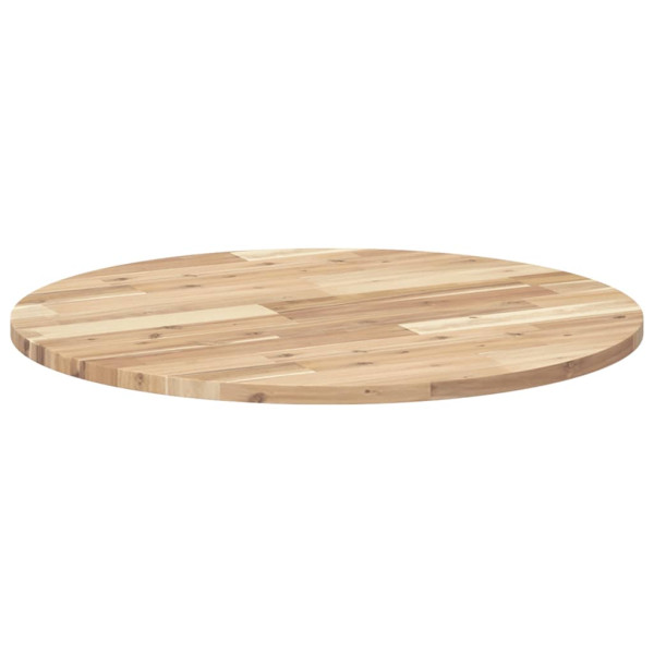 Tablero de mesa redondo madera maciza de acacia Ø70x2 cm M 5