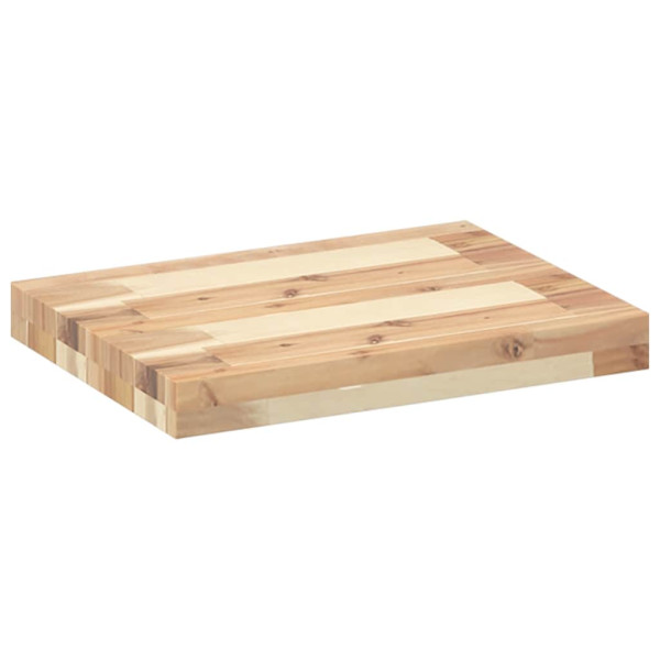Estante flotante madera maciza de acacia sin tratar 40x30x4 cm M 3