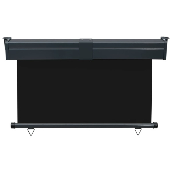 Toldo lateral para varanda 125x250 cm preto M 4