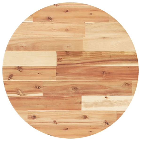 Tablero de mesa redondo madera maciza de acacia Ø50x2 cm M 2