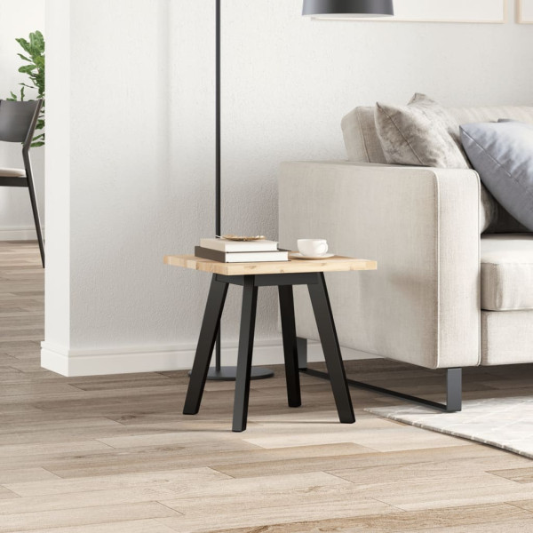 Tablero de mesa cuadrado madera maciza de acacia 40x40x2 cm M 3