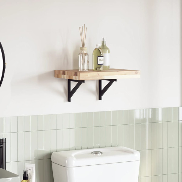 Tablero de mesa rectangular madera maciza acacia 40x30x4 cm D