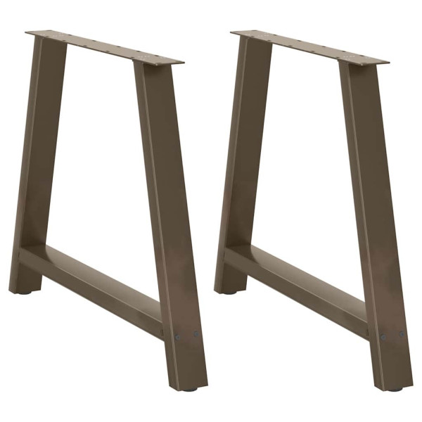 Patas de mesa de centro forma A 2uds acero 90x(72-73) cm D