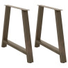 Patas de mesa de centro forma A 2uds acero 90x(72-73) cm 1
