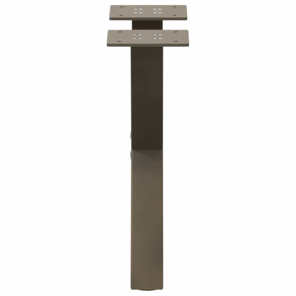 Pés para mesa de centro em formato de X. 2 peças. aço natural. 37x(30-31) cm. aço M 5