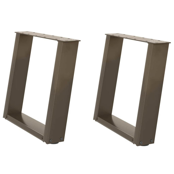 Patas para mesa de centro en forma de U 2 uds antracita acero M 2