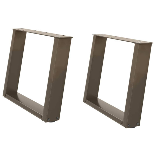 Patas para mesa de centro en forma de U 2 uds antracita acero M 2