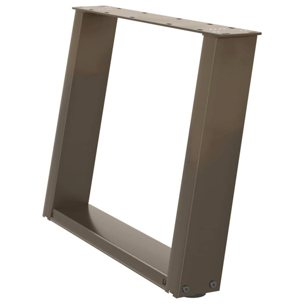 Patas para mesa de centro en forma de U 2 uds antracita acero M 4