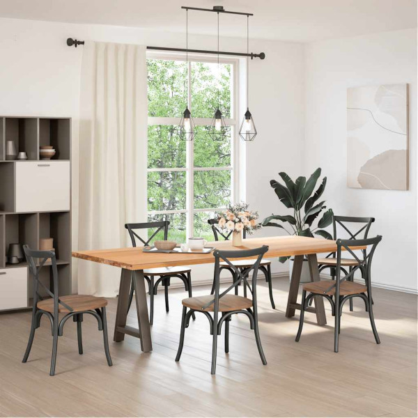 Pés de mesa de jantar em formato A. 2 peças. 60x (72-73) cm. aço M 2