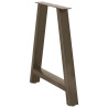 Patas de mesa de centro forma A 2uds acero 80x(72-73) cm 4