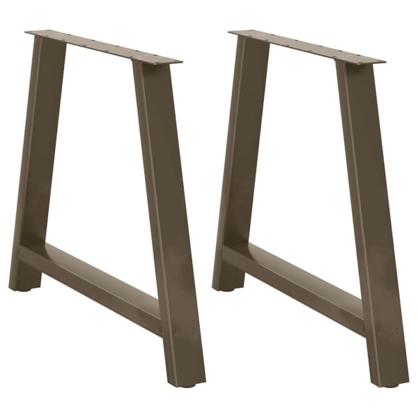 Patas de mesa de centro forma A 2uds acero 100x(72-73) cm D