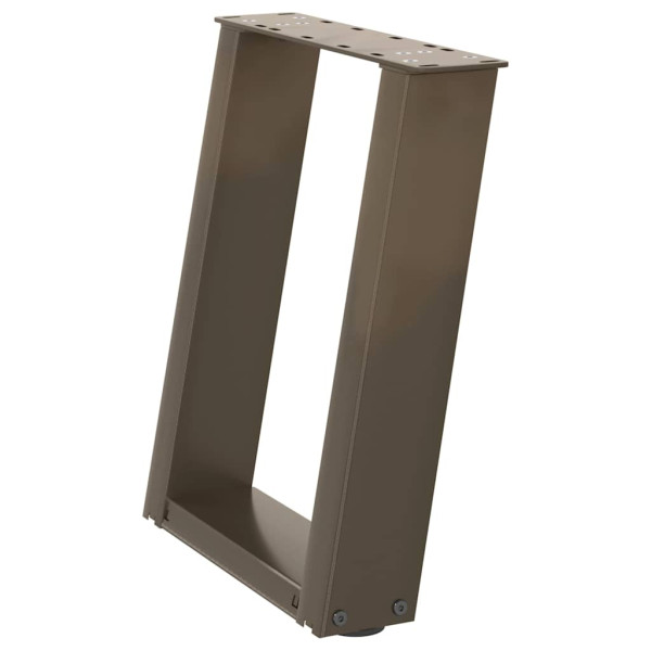 Patas para mesa de centro en forma de U 2 uds antracita acero M 4