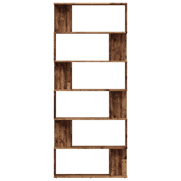 Estantería madera de ingeniería madera envejecida 80x24x192 cm M 3