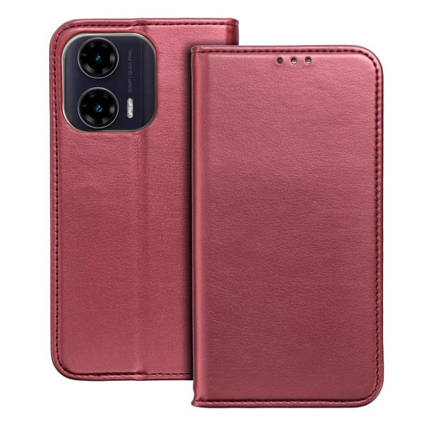 Funda COOL Flip Cover para Motorola Moto G35 5G Liso Burgundy M 3