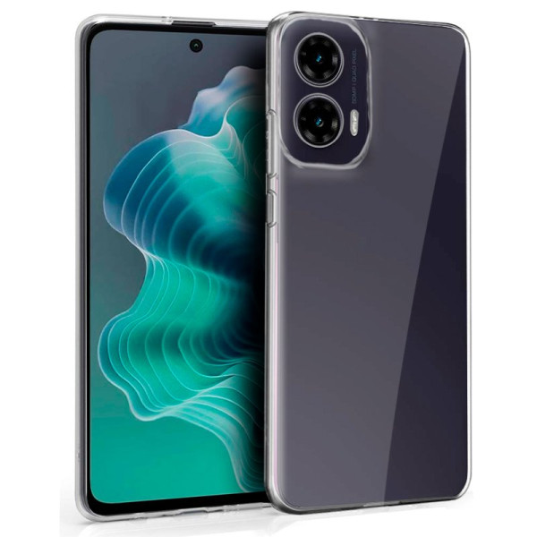 Funda COOL Silicona para Motorola Moto G35 5G (Transparente) D