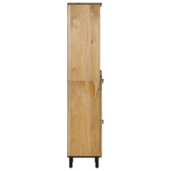 Mueble de baño madera maciza de mango 38x33x160 cm M 4