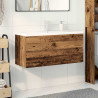 Mueble lavabo con lavabo integrado y grifo madera vieja 5