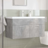 Mueble de baño con lavabo incorporado y grifo gris hormigón 5