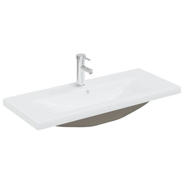 Juego muebles de baño 4 pzas madera contrachapada gris hormigón M 4