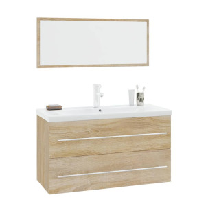 Conjunto de muebles de baño 3 piezas color roble Sonoma H