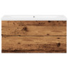 Mueble con lavabo integrado madera envejecida 91x39.5x49 cm 5