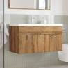 Mueble de baño con lavabo integrado roble artisan 3