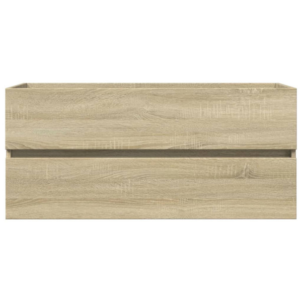 Set de muebles de baño 2 pzas cerámica y madera de ingeniería M 5