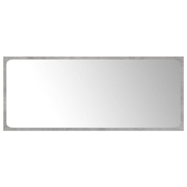 Juego muebles de baño 4 pzas madera contrachapada gris hormigón M 5