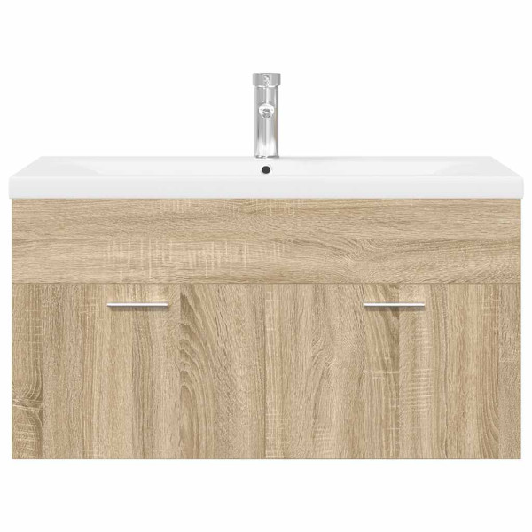Mueble de baño con lavabo integrado roble Sonoma M 4