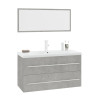 Conjunto de muebles de baño 3 piezas gris hormigón 2