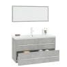 Conjunto de muebles de baño 3 piezas gris hormigón 3