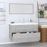 Conjunto de muebles de baño 3 piezas gris hormigón 4