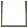 Pés para mesa de jantar em formato de U. 2 peças. aço natural. 80x(72-73) cm. aço 5