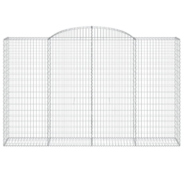 Cestos gabião arqueados 25 pcs 300x50x180/200 ferro galvanizado M 4