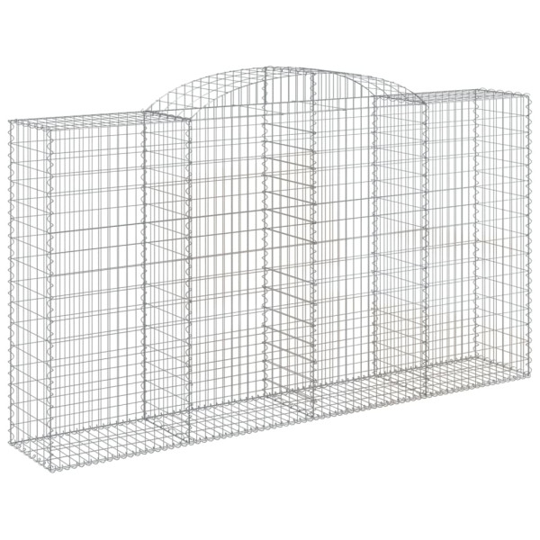 Cestos gabião arqueados 25 pcs 300x50x160/180 ferro galvanizado M 3