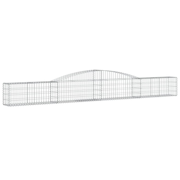 Cestos gabião arqueados 15pcs 400x30x40/60 cm ferro galvanizado M 3
