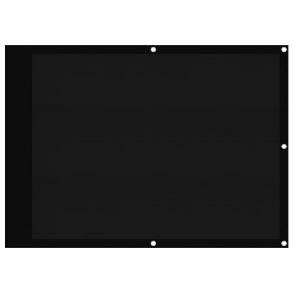 Tela de varanda 75x800 cm 100% poliéster oxford preto M 2