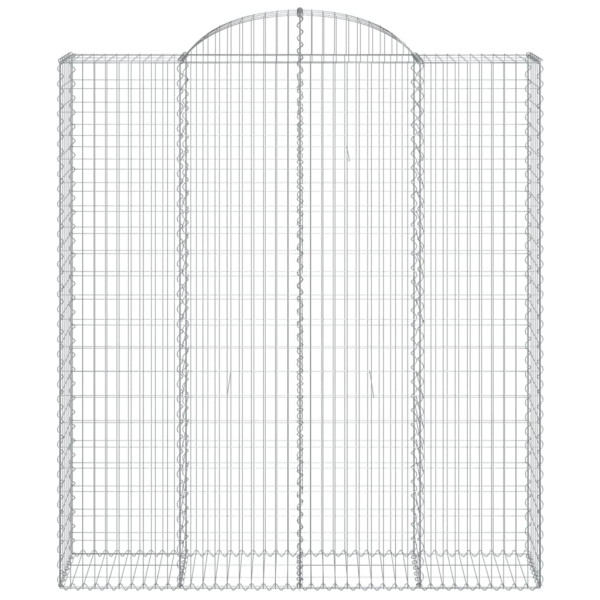 Cestas de gaviones 20 uds forma de arco hierro 200x50x220/240cm M 4