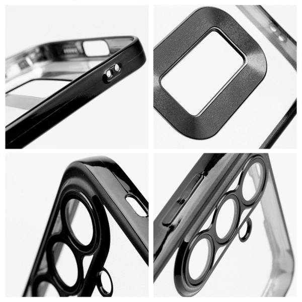 Habitação COOL para Xiaomi Nota do Redmi 14 5G Borde Metalizado (preto) M 6