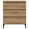 Aparador madera contrachapada roble artisian 60x35x70 cm 4