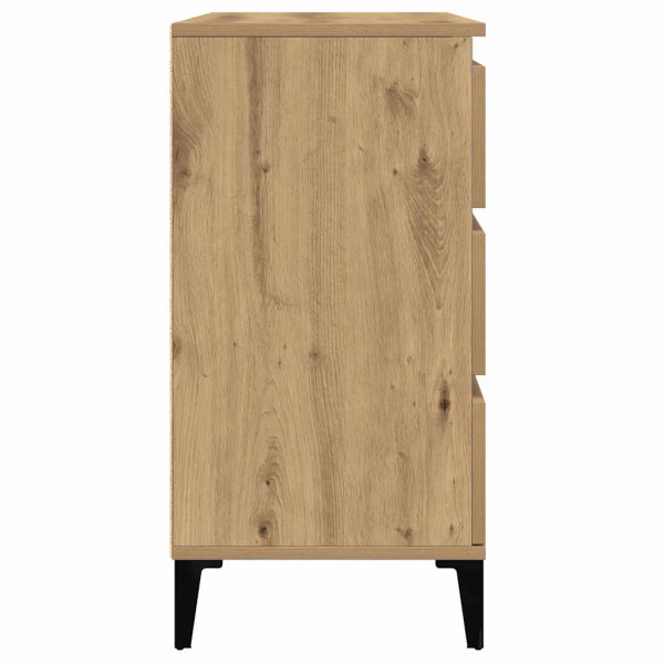 Aparador madera contrachapada roble artisian 60x35x70 cm M 5