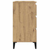 Aparador madera contrachapada roble artisian 60x35x70 cm 5