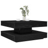 Mesa de centro rotativa a 360 graus 70x70x34.5 cm preto 1