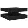 Mesa de centro rotativa a 360 graus 70x70x34.5 cm preto 2